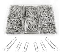 Paper Clips Assorted Size 700 Pieces,Large Medium Small Silver Paperclips,Durable and Rustproof Paper Clip for Paperwork Office School Document Organization(28mm, 33mm, 50mm)