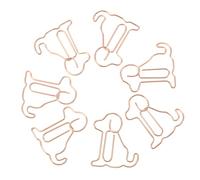 Paper Clips Creative Office Clips Dog Shaped Golden Metal 25pcs