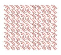 Paper Clips Cute Animal Shaped Slip Resistant Colorfast Rust Proof Lightweight Portable Metal Paper Clips for Scrapbooking Card Making Home Office School Decoration 100PCS (Red)