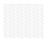 Paper Clips Cute Shape, 100PCS Lightweight Colorfast Rust Proof Clips in Red - Slip Strong Clamping Force, Portable for Card Making and Scrapbooking (White)