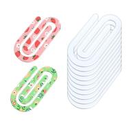 Paper Clips for Sublimation White, Pack of 10 DIY Clips for Sublimation Media - Giant Clips for Documents - for Documents - Journals, Office, Diary, Books, Food, Approx