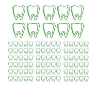 Paper Clips, Green Plastic Coated, 100pcs with Storage Box - Skid Resistance, Exquisite Design, Office and School Use