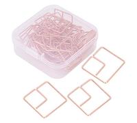 Paper Clips Iron Wire Square Document Bookmark Marking Clip | Organize your documents and drawing paper with these lightweight square paper clips for office and home use