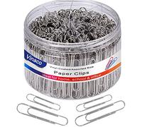 Paper Clips Non Skid,Medium and Jumbo Paper Clips (1.3 inch & 2.0 inch), Durable & Rustproof, Coated Paper Clip Great for Office School and Personal Use