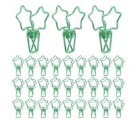 Paper Clips with Strong Clamping Power Metal Shaped 50pcs Cute Decorative Office Paperclips for Organizing Multi-Scene Application for School and Art Projects