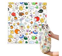 Paper Cloth for Cats Fury for Cats, Scratch Festivals, Adjustable Care Pocket for Cats | Anti-Bite Cat Retention, Multifunctional Pet Tool for Cats