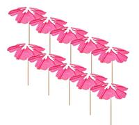 Paper Cocktail Umbrella Picks - Mini Drink Parasol Toothpicks, Bright Tropical Decoration Set, Eco Friendly Material, Fun Table Decor | for Party, Summer Celebration, Home Gathering