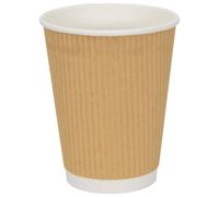 Paper Coffee Cups Disposable Cup Coffee Hot Beverage Cup 500 pcs Brown vidaXL