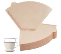 Paper Coffee Filters Compatible with OXO Coffee Maker, 100 Pcs #2 Cone Natural Filter Paper for OXO Single Serve Pour-Over