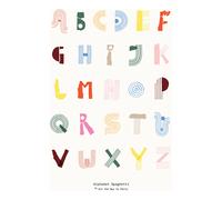 Paper Collective Alphabet Spaghetti ENG Multi-colour poster 70x100 cm
