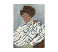 Paper Collective Blue Curls poster 50x70 cm