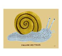 Paper Collective - Follow My Trail Poster 50x70 cm - Multi