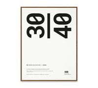Paper Collective Paper Collective frame plexiglass-dark oak 30x40 cm