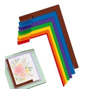 Paper Craft Alignment Guides - Layering Spacers | 7 Pcs Size Set