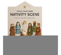 Paper Craft Nativity Scene Kit - Easy Fold 3D Christmas Decoration, DIY Paper Craft for Adults & Beginners, Perfect for Family, Party, Holiday Gatherings, Handicraft Lovers,