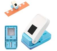 Paper Craft Rectangular Postage Stamp Punch - Lever Action Scrapbooking Punch for DIY Card Making