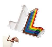Paper Crafting Alignment Guide with Storage Case, Precision Layering & Matting Spacers for Card Making and Scrapbooking, Color-Coded Tools with Size Tabs, 1/16 to 1/2 Inch Increments (1set)
