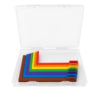 Paper Crafting Alignment Guides Set with Storage Box 15.2 * 10.2cm | 7 Colour-Coded L-Shape Corner Rulers, 1/16 To 1/2 Inch Precision Card Making Spacing Ruler For Scrapbooking DIY Paper Craft