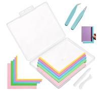 Paper Crafting Alignment Guides with Case 5 Pieces Color-Coded with Case | Paper Craft Layering Spacers for Crafters Scrapbookers Stampers Hobbyists Artists Home Apartment Classroom School Project