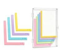 Paper Crafting Alignment Guides with Storage Case, Stress Free Scrapbooking Ruler Tools, Effortless Cardmaking Supplies to Enjoy Happy Crafting Time with Family