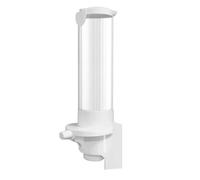 Paper Cup Dispenser - ABS, Push Button Cup Dispenser Hygienic | Visible Window Easy Refill Drinking Cups Organizer, Cups Holder For Kitchen, Office, Café, Restaurant, Waiting Room