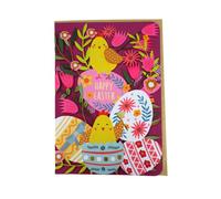 Paper Cut Art Happy Easter Chick Hatching Easter Greeting Card by Alljoy Cards EST008