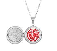 Paper-cut Dragon Animal China Zodiac Art Locket Necklace Hold Picture Jewelry Birthday Gift