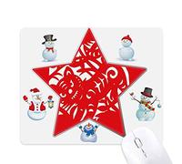 Paper-cut Tiger Animal China Zodiac Christmas Snowman Family Star Mouse Pad