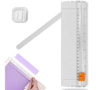 Paper Cutter Mini Guillotine Cutter Portable A4 Paper Trimmer with Replacement Blade and Side Ruler for Scrapbooking Papers Coupon Label Card Craft Photos