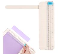 Paper Cutter, Mini Paper Trimmer with Security Safeguard & Side Extending Side Ruler, Portable Straight Edge Cutter for Scrapbooking Craft Paper, Coupon, Photos, Label, Cardstock
