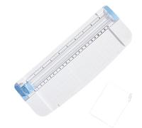 Paper Cutter - Portable A4 A5 Trimmer, Lightweight HIPS Cutting Machine, Tool with Pull-Out Ruler and Precise Grid Alignment | Photo Cutter for Scrapbook Craft Cards, Guts