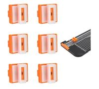 Paper Cutter Replacement Blade for A4 Trimmer, Reusable Cutter Blades, Automatic Safety Design, Compatible with Guillotine Paper Cutter A4 and Guillotine Paper Cutter A3, 6 Pcs