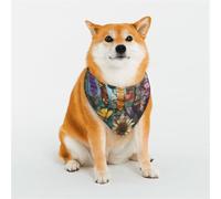 Paper Cuttings Garden Pet Scarf Stylish Triangle Bid Scarf Bandana Pet Accessory,Washable Pet Kerchief for Girl Boy Dogs or Cats Medium