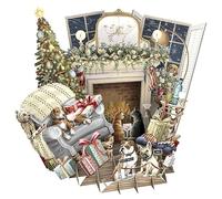 Paper D'Art Christmas Card (3D Card - Sitting Room) XTW030