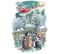 PAPER D'ART - IT'S SANTA - TOP OF THE WORLD 3D CHRISTMAS CARD