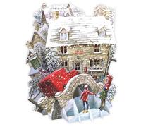 PAPER D'ART - THE OLD POST OFFICE - 3D CHRISTMAS CARD