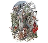 PAPER D'ART - TOP OF THE WORLD - SANTA'S SHED 3D CHRISTMAS CARD