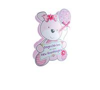 Paper Dazzle Birth New Baby Granddaughter 3D Congratulations Greeting Card PDZ033