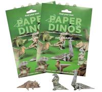 Paper Dinosaurs 2 Pack Origami Kit with Craft Paper
