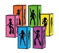 Paper Disco Box,Retro Tabletop Decor | Decorative Retro Box,for Birthday Night Party Themed Event Bookcase Window Sill Bookshelf Display Cabinet Bedroom Living Room Home Office