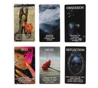 Paper Divination Deck, Love Tarot Cards, 4.06x2.36 Inches Couples Set with Keyword Guide, Romantic Oracle Deck, Tabletop Game with Artistic Design, Beginner Romance Kit for Couples Keywords