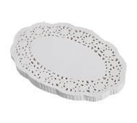 Paper Doilies, 140 Pcs Doilies for Tables White Lace Disposable Placemats 9 Inch Oval Lace Doily Paper for Long cake Banana Split Boats Party Craft Wedding Fried Food Parties Birthday Desserts Pie