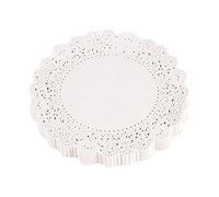 Paper Doilies Cake Mats High Grade Elegant Multi Function Decorative Hollowed Paper Doilies for Wedding Party Table Decoration 180Pcs Set (9.5 pulgadas de diámetro 24 cm)