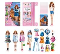 Paper Doll Magnet - Learning Toy Bundle, Dress Up Puzzle | Interactive Clothing Match Board, Fun Craft Imagination Toy, Hands-On Character Kit For Kid Classroom Skill Development Play