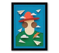 Paper Dreams Take Flight Modern Framed Wall Art Print A3 (42×29.7cm) Black, Wall Decor for Living Room, Bedroom, Office & Home, Ready to Hang, Art Gift