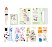 Paper Dress Dolls - 5.51x3.94 Inches Magnetic Dress Up Dolls, Magnetic Costume Cutouts, Pretend Play Paper Princess Clothes | Colorful Dressing Doll Creative Accessories