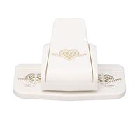 Paper Edges Punch Tool, Multifunctional Craft Punch, Portable 6.69x4.92x2.76in - Durable Design, Easy Manual Operation, Ideal for Scrapbooking and Decorating (Heart Pattern Large Size)