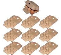 Paper Egg Cartons 10pcs 6 Count Egg Cartons Empty Egg Tray Holders Half Dozen Egg Cartons Reusable Egg Storage Containers