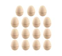 Paper Eggs - Painted 6 x 4 cm Pack of 15 | Paintable Easter Decoration Items | Handmade Christmas Decoration for Creative Children for Crafts and Crafts in the Desk, Bedroom, Living Room and as a