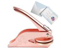 Paper Embossing Stamp, Book Embossing | Metal Personal Book Embosser, Seal for Book Lovers, Hand Stamp for Bookcase, Envelopes, Napkin